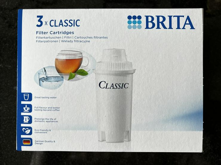 1 Packung mit 3 Brita Classic Filterkartuschen, Neu + OVP