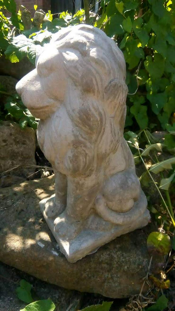 Bild 4: Schöne Löwen Steinfigur! Löwe aus frostfestem Steinguss! Tolle Gartendeko!