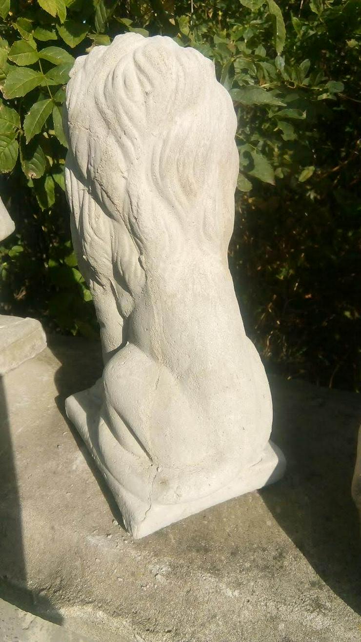 Bild 10: Schöne Löwen Steinfigur! Löwe aus frostfestem Steinguss! Tolle Gartendeko!