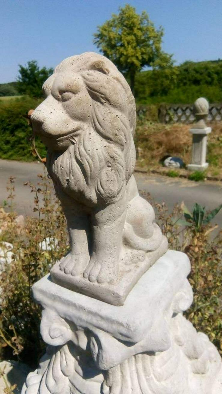 Schöne Löwen Steinfigur! Löwe aus frostfestem Steinguss! Tolle Gartendeko! - Figuren - Bild 1
