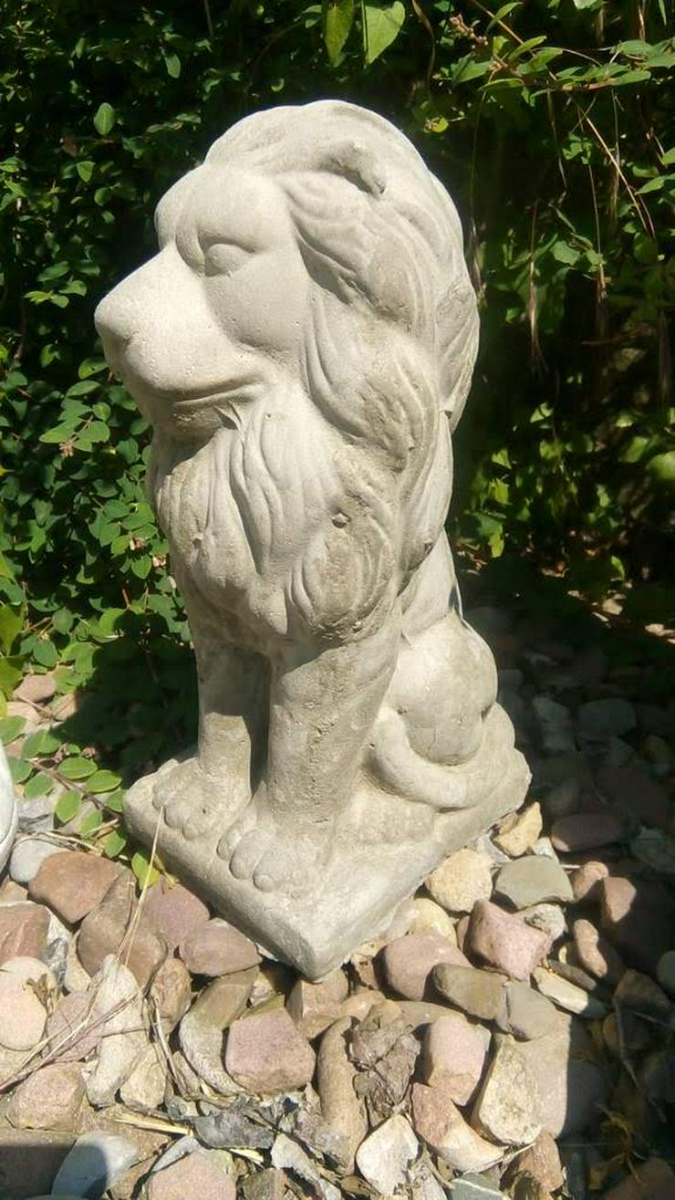 Bild 6: Schöne Löwen Steinfigur! Löwe aus frostfestem Steinguss! Tolle Gartendeko!