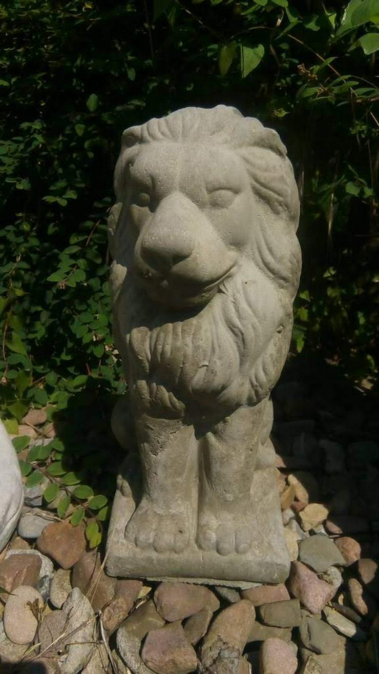 Bild 5: Schöne Löwen Steinfigur! Löwe aus frostfestem Steinguss! Tolle Gartendeko!