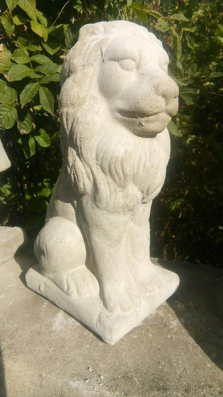 Bild 13: Schöne Löwen Steinfigur! Löwe aus frostfestem Steinguss! Tolle Gartendeko!