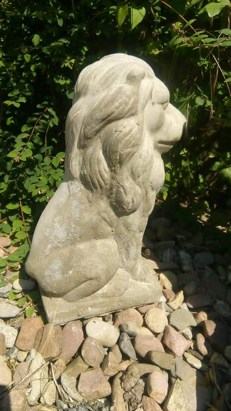 Bild 7: Schöne Löwen Steinfigur! Löwe aus frostfestem Steinguss! Tolle Gartendeko!