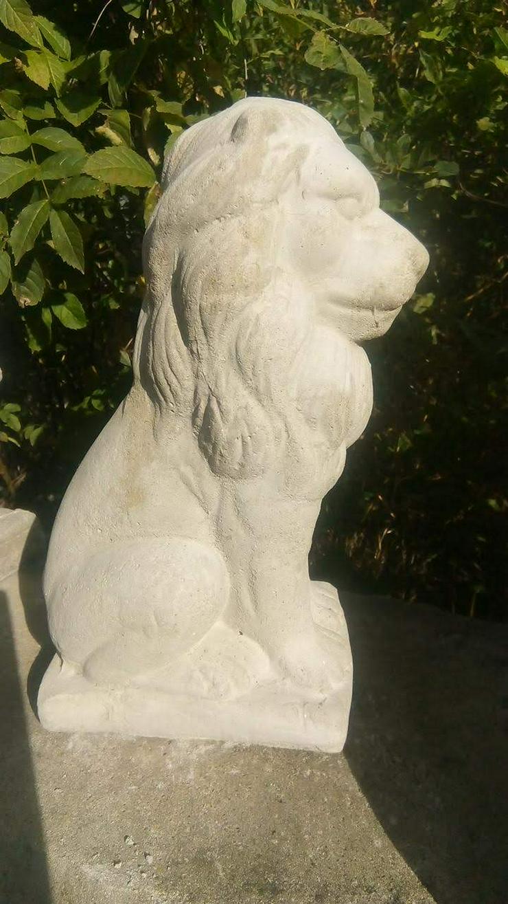 Bild 12: Schöne Löwen Steinfigur! Löwe aus frostfestem Steinguss! Tolle Gartendeko!