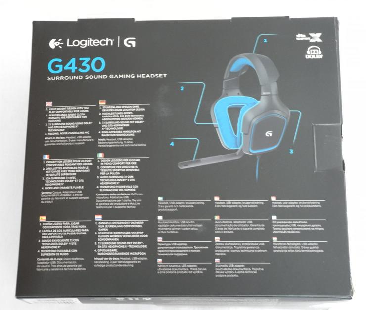 Logitech G 430 Gaming - Headset/ Schwarz Mikrofon - Kopfhörer - Bild 6