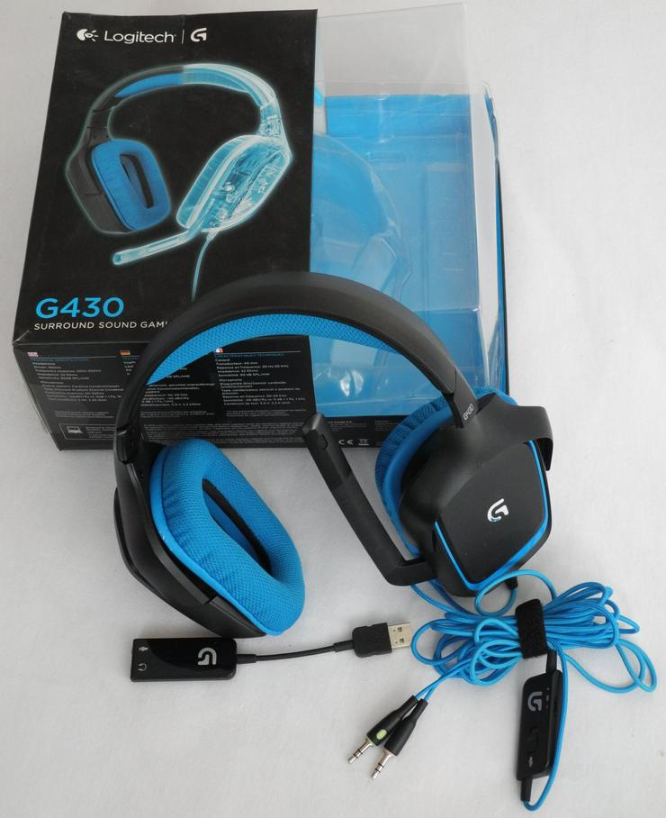 Logitech G 430 Gaming - Headset/ Schwarz Mikrofon - Kopfhörer - Bild 1