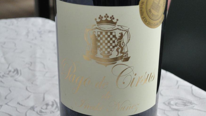 PAGO DE CIRSUS "Vendimia Seleccionada" Bodegas Inaki Nunez 2008 Goldmedaille - Wein aus Spanien - Bild 7