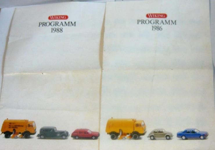 Bild 6: Wiking Programm 1986 und 1988
