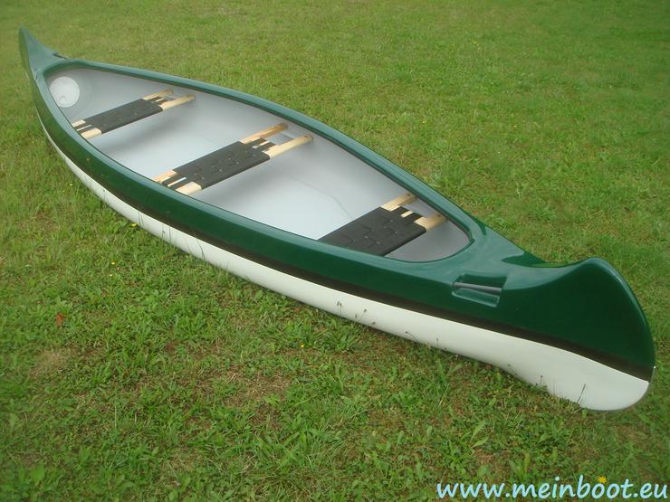 Kanu 3er Kanadier 500 Neu ! in grün /weiß - Kanus, Ruderboote & Paddel - Bild 1