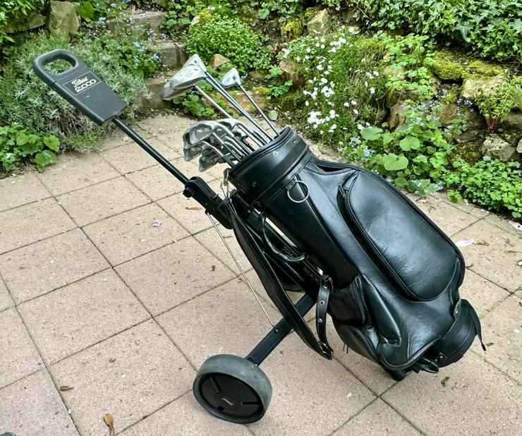 Gebrauchtes Golfset Schläger, Bag, Trolley - Herren, Rechtshänder 
