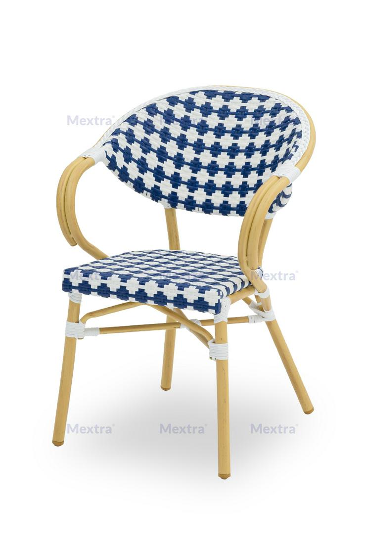 Technorattan-Stühl CAMILLO blau - Stühle - Bild 1