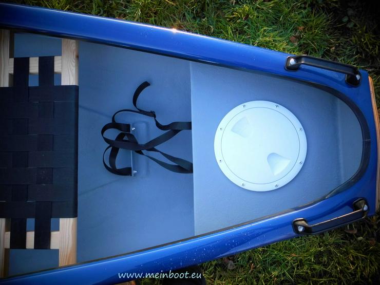 Kanu 3er Heckspiegel-Kanadier 420 Neu ! in blau /weiß - Kanus, Ruderboote & Paddel - Bild 6