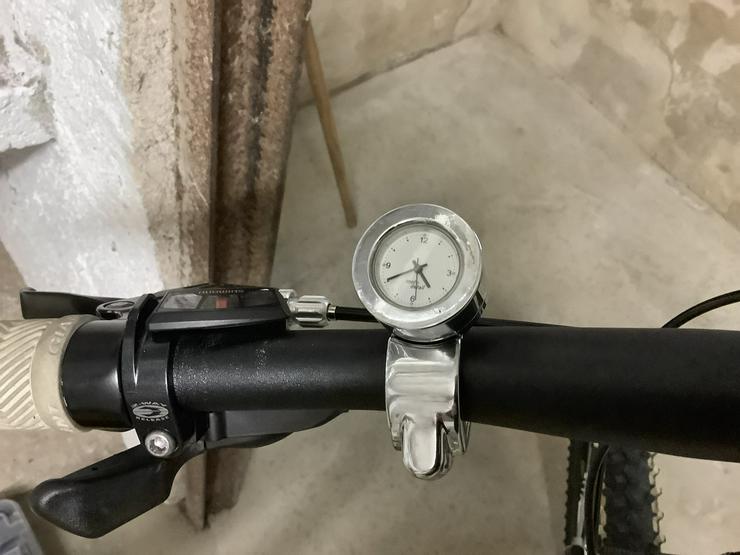 Vollverchromte Lenkeruhr vom moto detail auch für Fahrräder