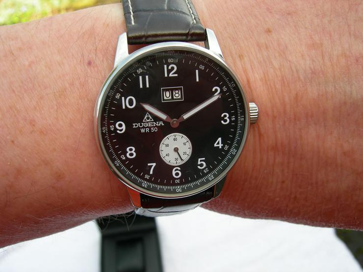 Bild 8: DUGENA Herren-Armbanduhr Quarz Big Date privat zu verkaufen