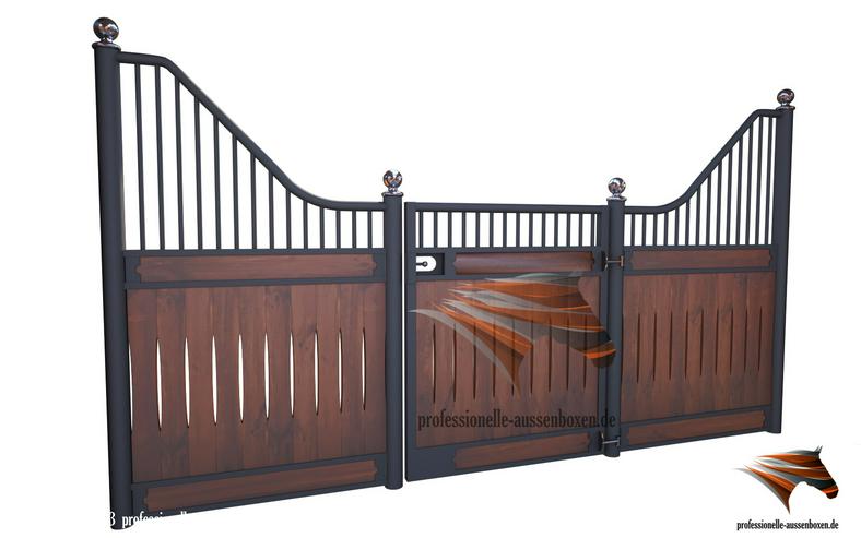 Bild 10: Boxenstall komplett - Frontwände, Trennwände & Pferdeboxen kaufen, Stallboxen - Top Pferdestall bauen / Stallbau