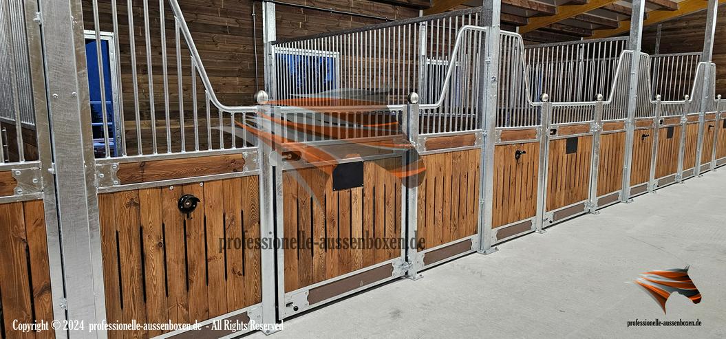 Bild 5: Boxenstall komplett - Frontwände, Trennwände & Pferdeboxen kaufen, Stallboxen - Top Pferdestall bauen / Stallbau