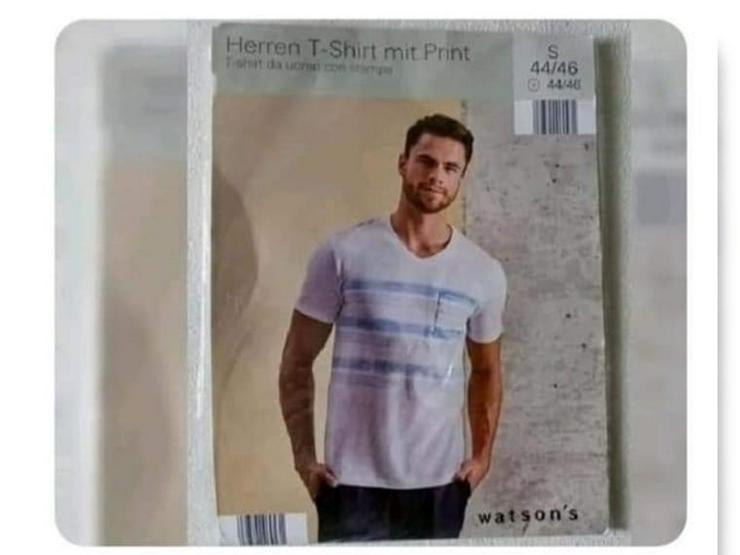 Herren T-Shirt mit Print - Größen 44-46 / S - Bild 1
