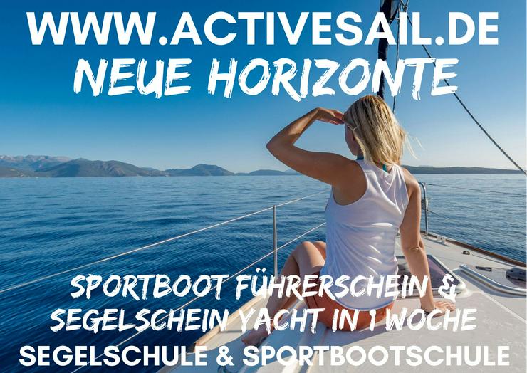 Sportbootführerschein & Segelschein Yacht in einer Woche. Im kleinen Team segeln lernen. Max. 4 Teilnehmer