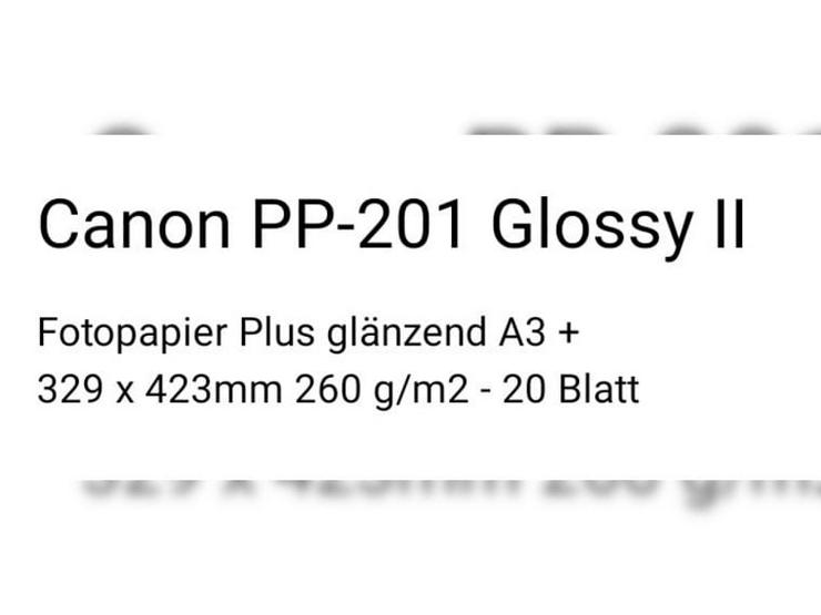 Bild 2: Canon PP-201 Glossy II