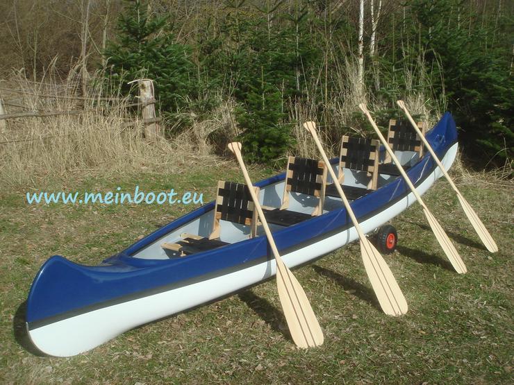 Kanu 4er Kanadier 500 Neu ! in blau /weiß - Kanus, Ruderboote & Paddel - Bild 8