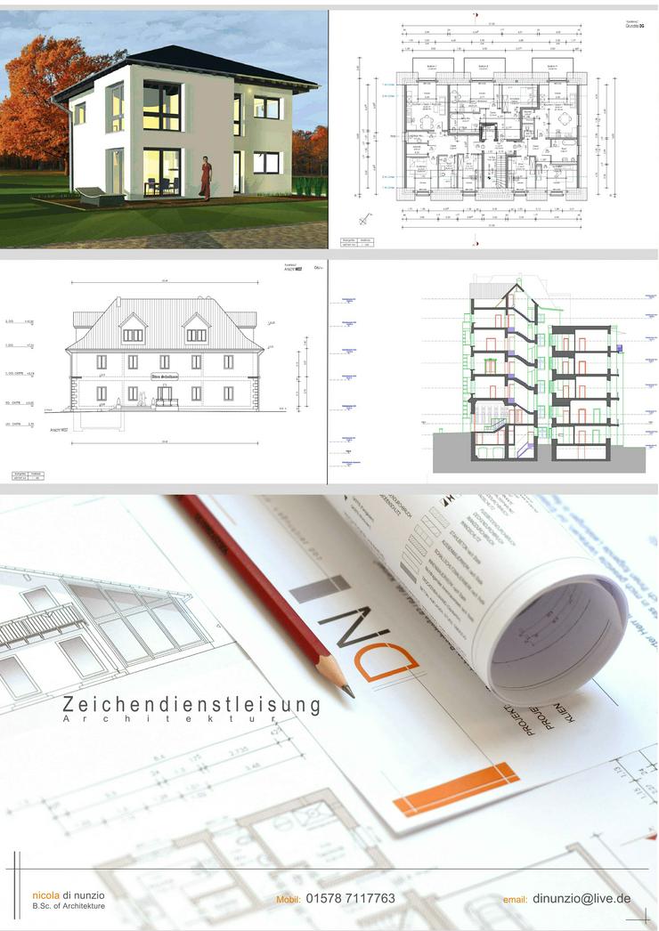 Bild 11: Bauzeichner, Baupläne, Grundrisse, CAD-Zeichnungen, Ansichten, Architektur