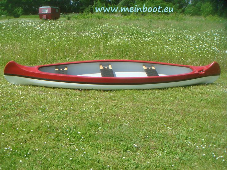 Kanu 3er Kanadier 500 Neu ! in rot /weiß - Kanus, Ruderboote & Paddel - Bild 2
