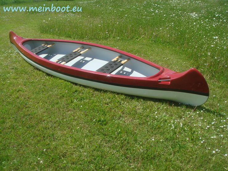 Kanu 3er Kanadier 500 Neu ! in rot /weiß - Kanus, Ruderboote & Paddel - Bild 3