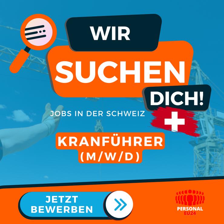 Kranführer (m/w/d) Jobs in der Schweiz