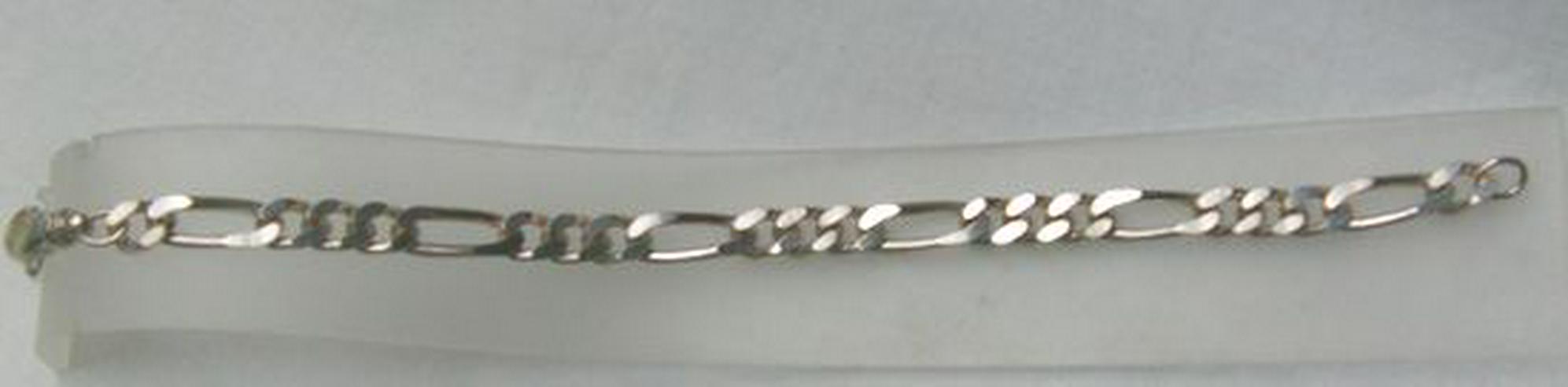 Armband, 925 Silber, Figaro - Armschmuck - Bild 2