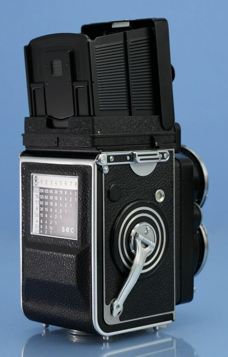 Rolleiflex Rollei 55MM F4 Distagon Zeiss Breite TLR Kamera + Meter + HÜLLE + KAPPEN WOW - Analoge Kompaktkameras - Bild 3