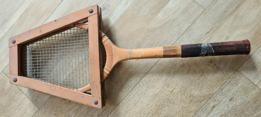 Bild 3: Alter Holz Tennisschläger Pionier (Vintage)