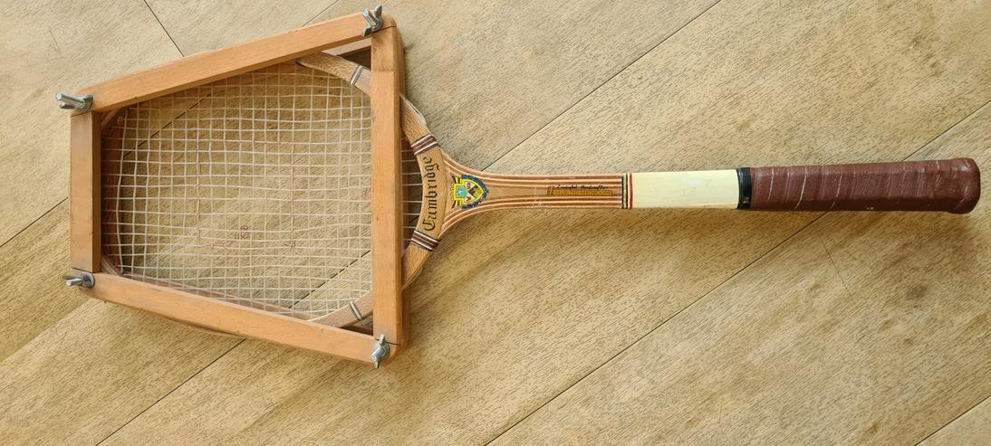 Bild 1: Alter Holz Tennisschläger Cambridge (Vintage)
