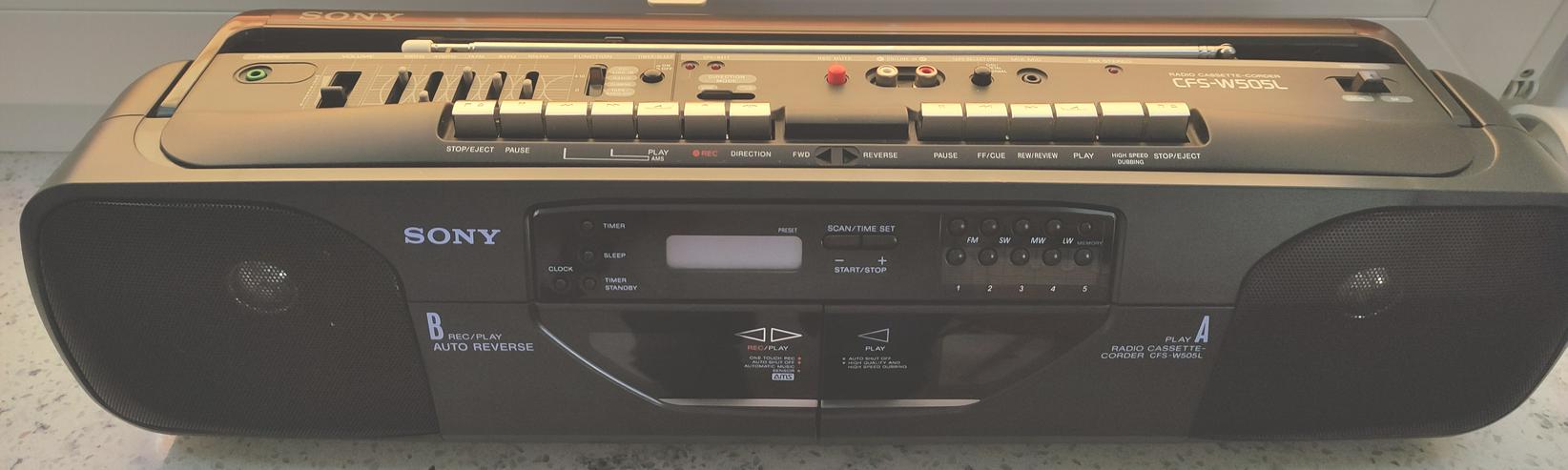 Radio-Doppel-Cassettenrekorder Sony