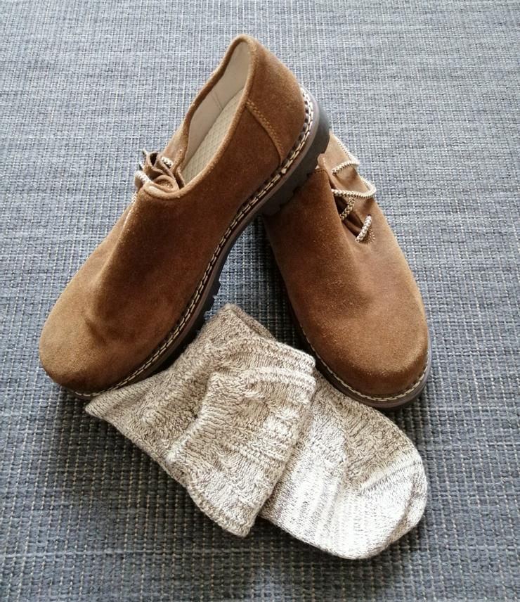 Trachten "Haferlschuhe" inkl. Socken (neu) - Größe 40 - Bild 2