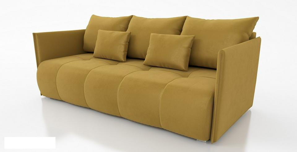 Bild 1: Sofa mit Schlaffunktion GELB Kronos 01