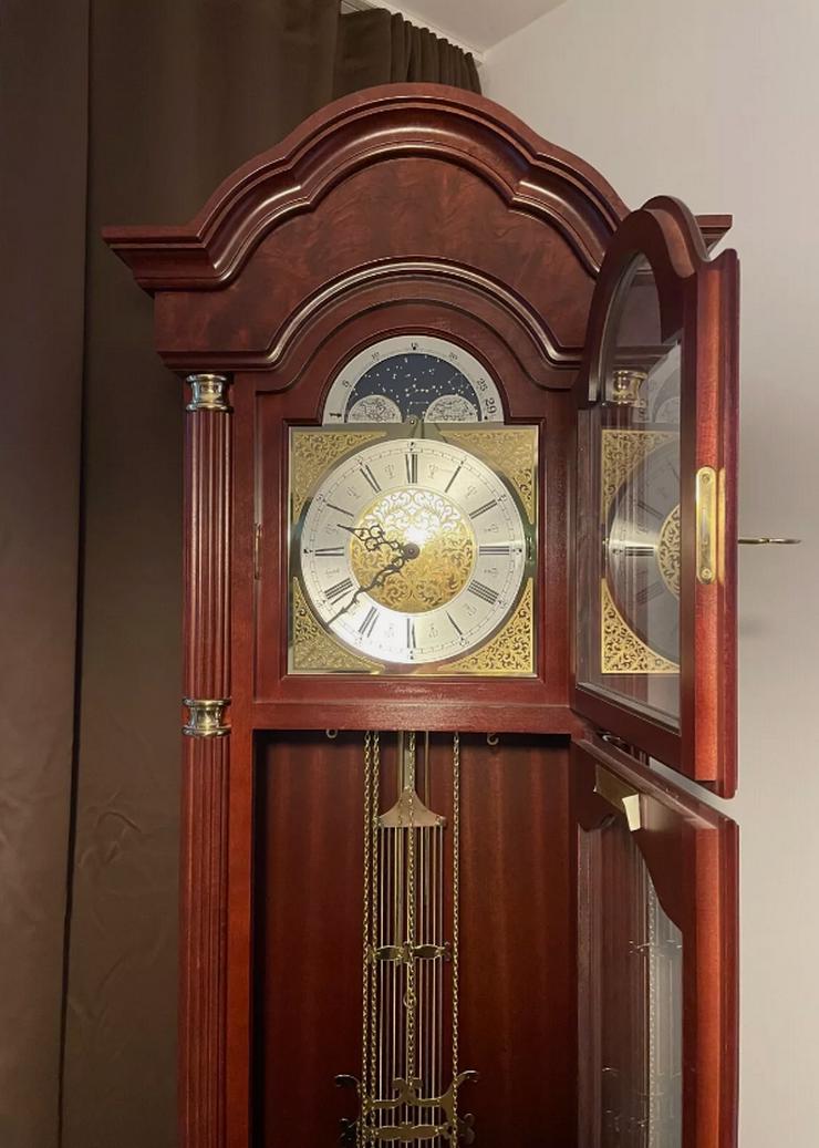 Bild 3: Standuhr, Hermle 4/4 Westminster Nussbaum Bodenstanduhr