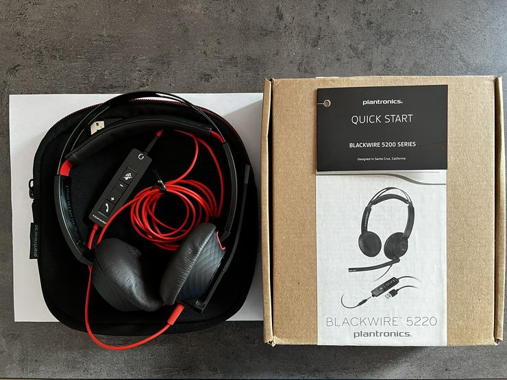 Plantronics Blackwire C5220 Headset, Neu + OVP - Lautsprecher & Headsets - Bild 1