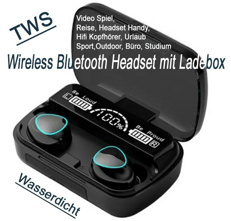 Bild 2: TWS- S20 Wireless Bluetooth Buds- Headset & Digital Kristall klarrer Hifi-Sound mit Lade- Box Set NEU!