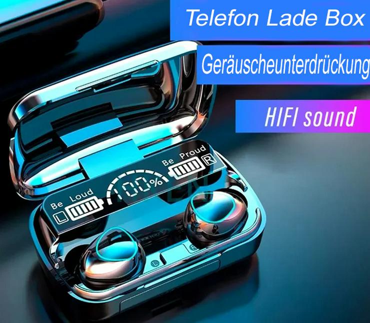 TWS- S20 Wireless Bluetooth Buds- Headset & Digital Kristall klarrer Hifi-Sound mit Lade- Box Set NEU! - Headsets - Bild 1