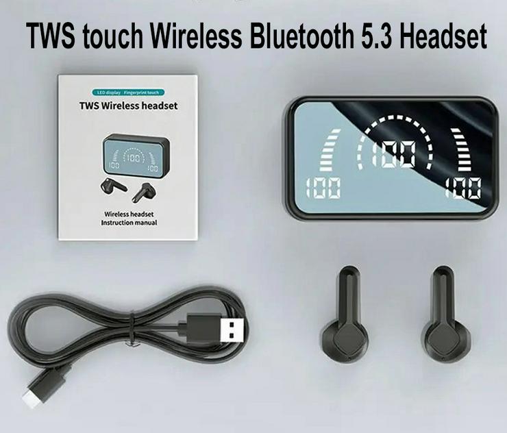 Bild 2: TWS- S22 Wireless Bluetooth Buds- Headset & Digital Kristall klarer Hi-Fi-Sound Genuss mit Lade- Box Set NEU!