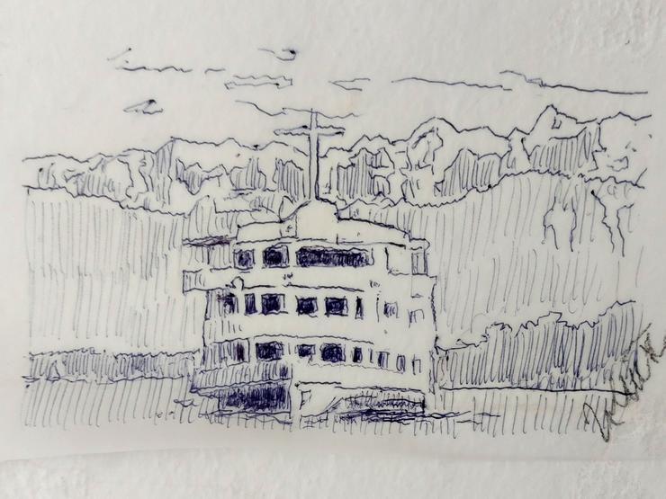 Schiff am Starnberger See - Gemälde & Zeichnungen - Bild 1