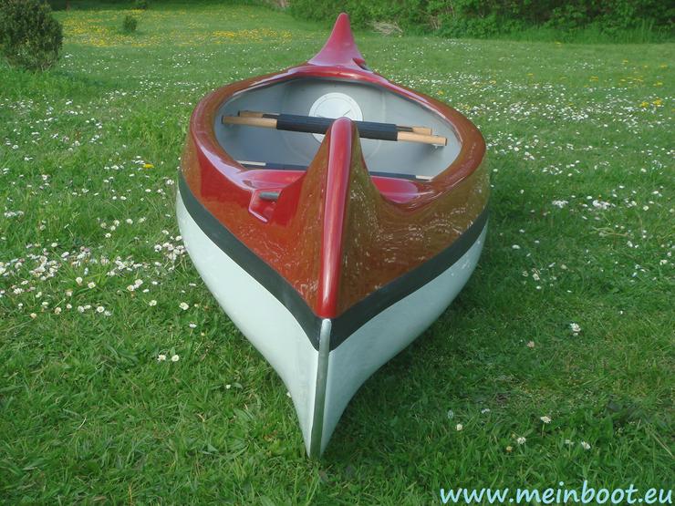 Kanu 2er Kanadier 420 Neu ! in rot /weiß - Kanus, Ruderboote & Paddel - Bild 2