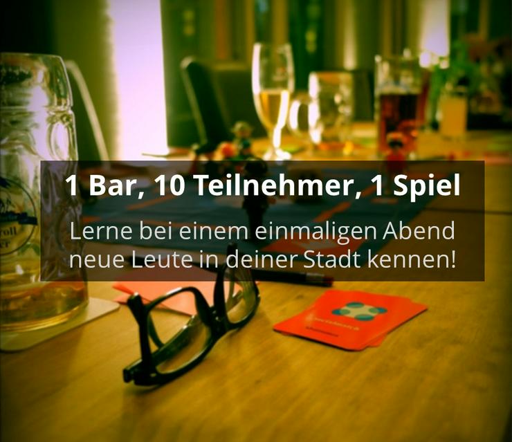 Bild 1: Socialmatch Frankfurt – 1 Bar, 10 Teilnehmer, 1 Spiel