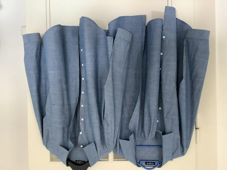 Bild 2: 2 blaue Blusen in Jeansoptik