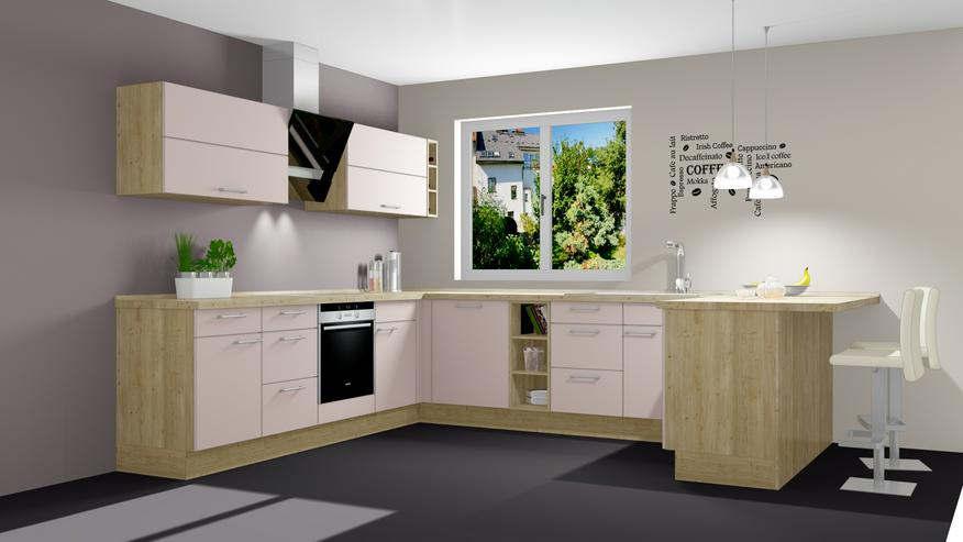 U-Küche - Einbauküche mit Frühstückstheke NEU BK 25 246