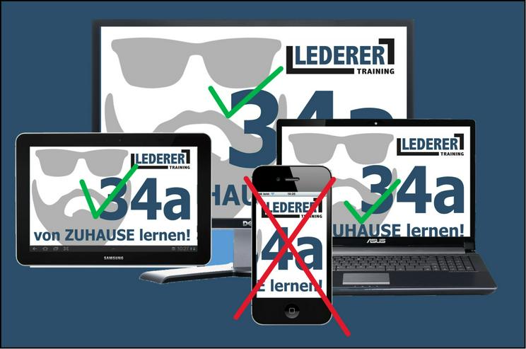 Bild 3: 34aStandard-ONLINE | Sachkunde-Vorbereitungs-Kurse (bundesweit) | kostenlos von zu Hause lernen mit einem Bildungsgutschein der Arbeitsagentur / Jobcenter | Bedingungen für Selbstzahler auf Anfrage