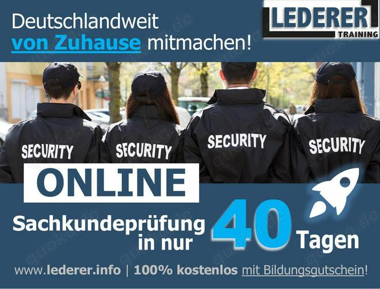 34aStandard-ONLINE | Sachkunde-Vorbereitungs-Kurse (bundesweit) | kostenlos von zu Hause lernen mit einem Bildungsgutschein der Arbeitsagentur / Jobcenter | Bedingungen für Selbstzahler auf Anfrage