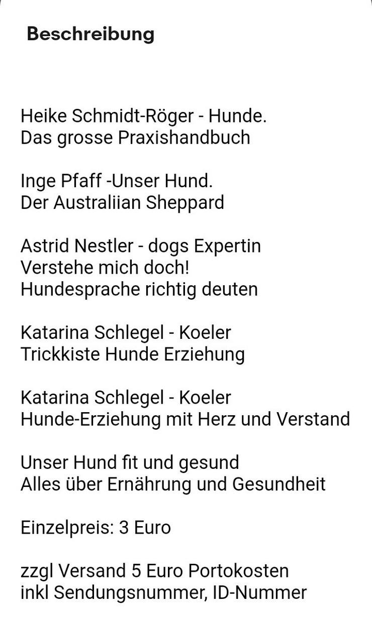 Bild 2: Versch. Hunde Bücher 