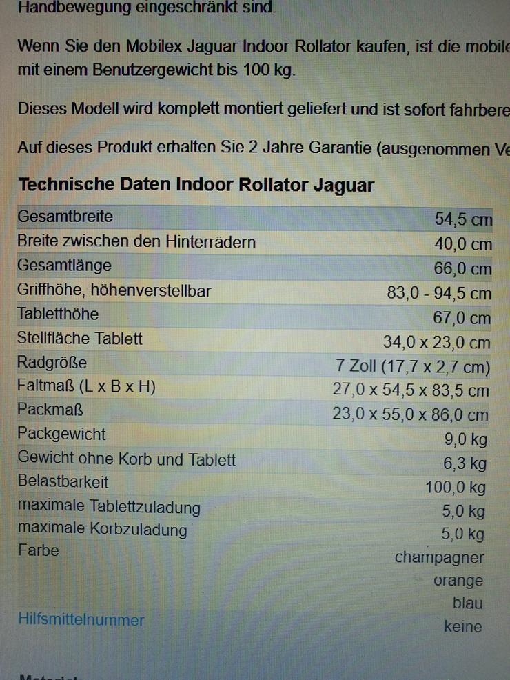 Rollator Marke "Mobilex - Weitere - Bild 4